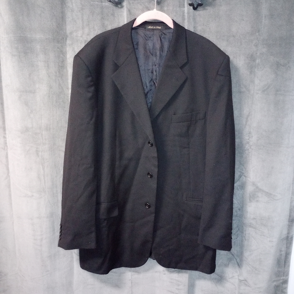 Pavone Soft Zignone Italian Made Wool Spots Coat Size 44L